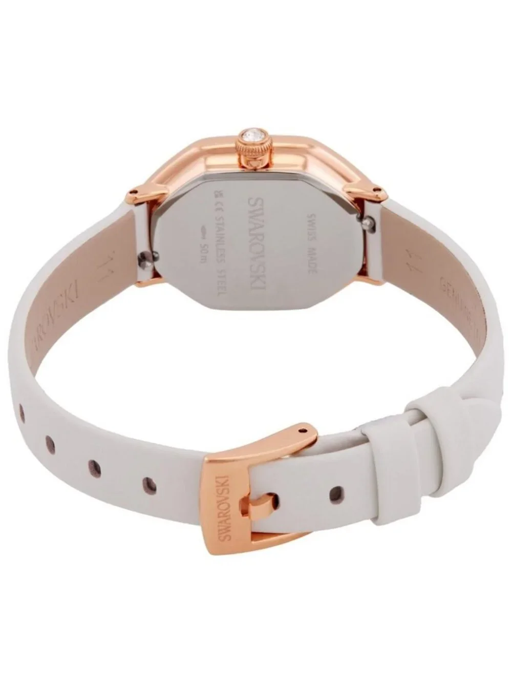 NWT Swarovski Dextera Quartz Crystal Silver Dial Ladies Watch